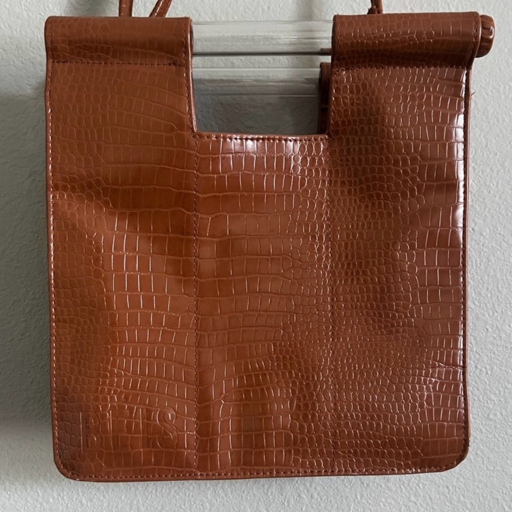 Beis Croc-Embossed Tote Bag